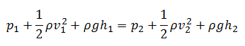 Théorème de Bernoulli - Équation