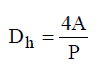 Diamètre hydraulique - équation