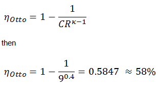 Otto-Zyklus - Effizienz - Beispiel