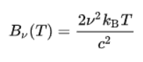 Ley de Rayleigh-Jeans - ecuación