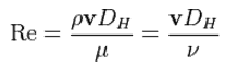 Número de Reynolds - diâmetro hidráulico