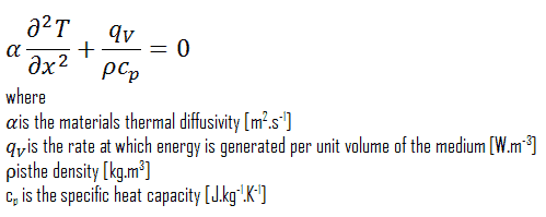 ecuación de conducción de calor - unidimensional