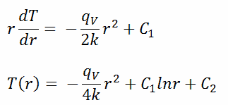 ecuación de calor - cilíndrica - solución general