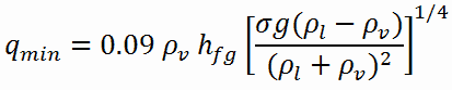 leidenfrost point - équation