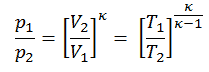 Isentropic Process Equation