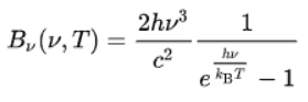 Plancks Gesetz - Gleichung