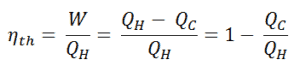 Formel für den thermischen Wirkungsgrad - 2