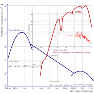 spectre de neutrons thermique et réacteurs rapides