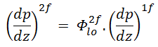 chute de pression diphasique - équation